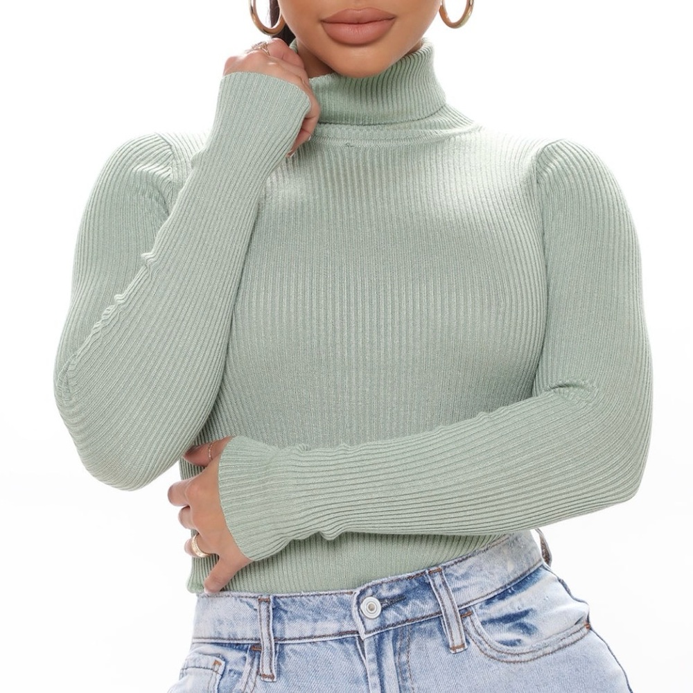Sage Turtleneck Sweater 🦋
